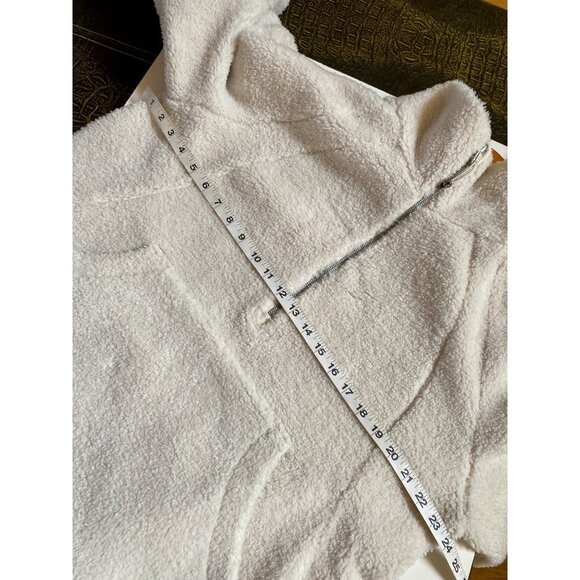 Lululemon Scuba Fleece Half Zip Pullover Womens Size M/L Cream - Picture 10 of 11